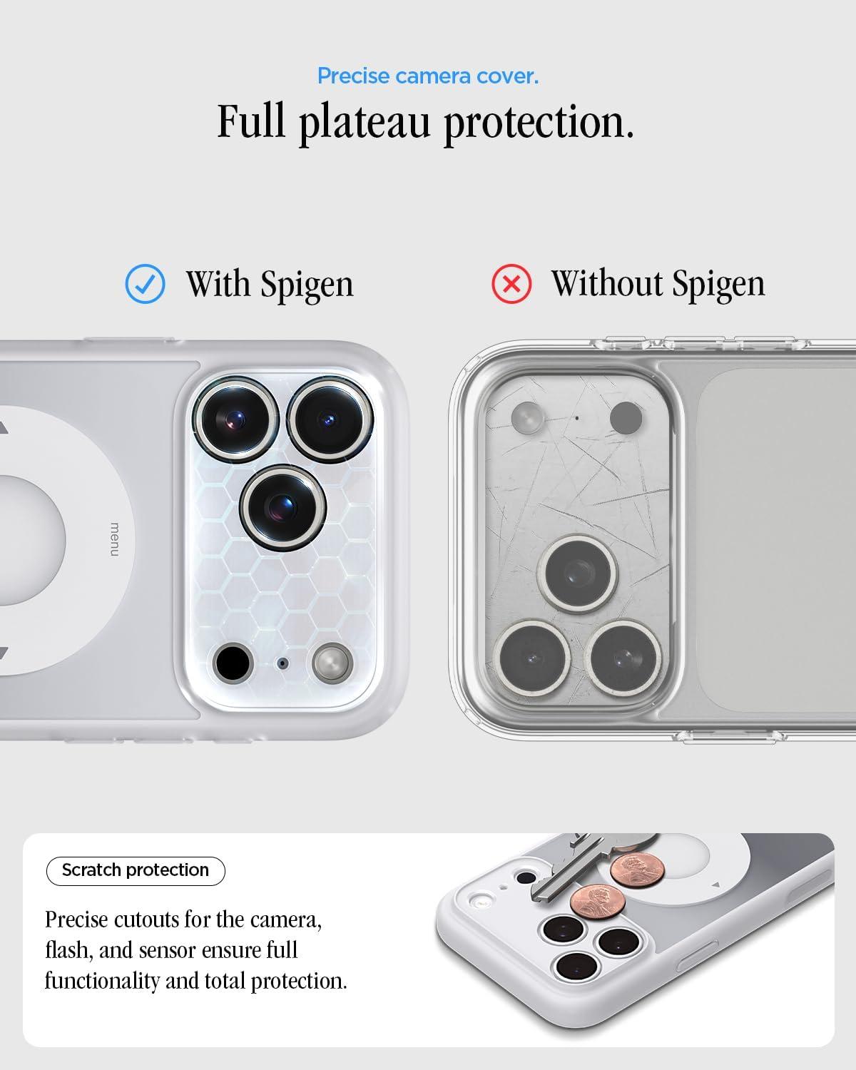 imageSpigen Ultra Hybrid MagFit Direct Digital Printing Case for iPhone 17 Pro Max Custom DesignCompatible with Magsafe Zero One BlackDDP CL Silver