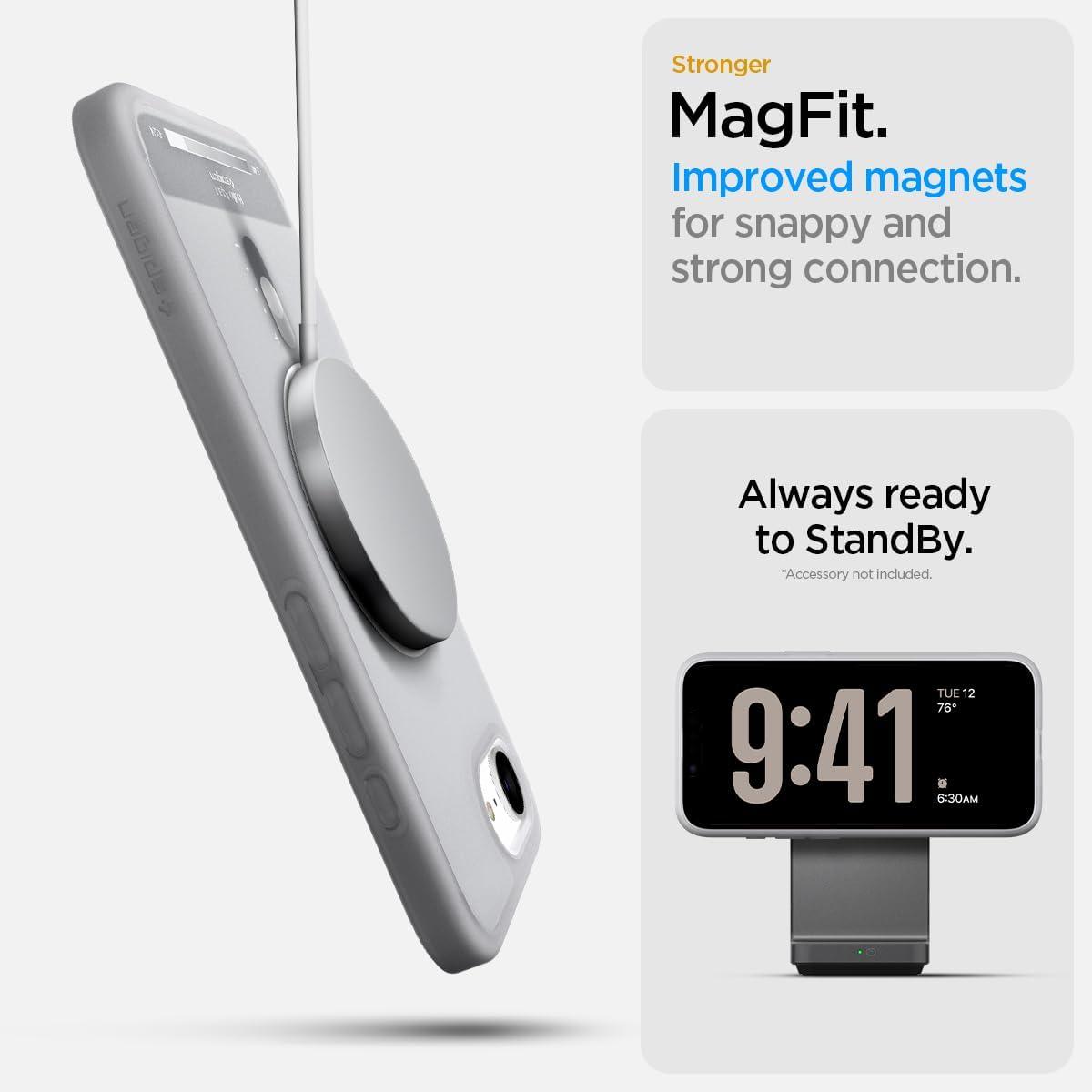 imageSpigen Ultra Hybrid MagFit Direct Digital Printing Case for iPhone 17 Pro Max Custom DesignCompatible with Magsafe Zero One BlackDDP CL Silver