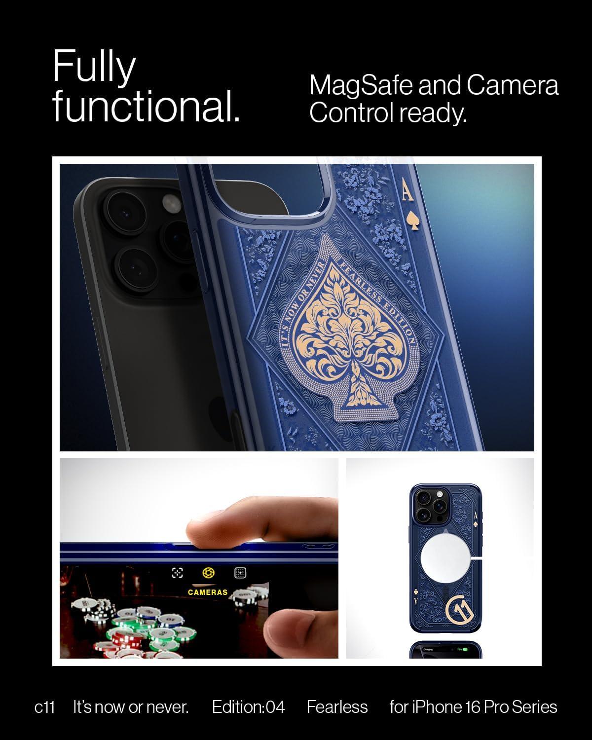 imageSpigen Ultra Hybrid c11 Collection for iPhone 17 Pro Max Customized Direct Digital Printing Design c11 Huntingtonc11 Fearless