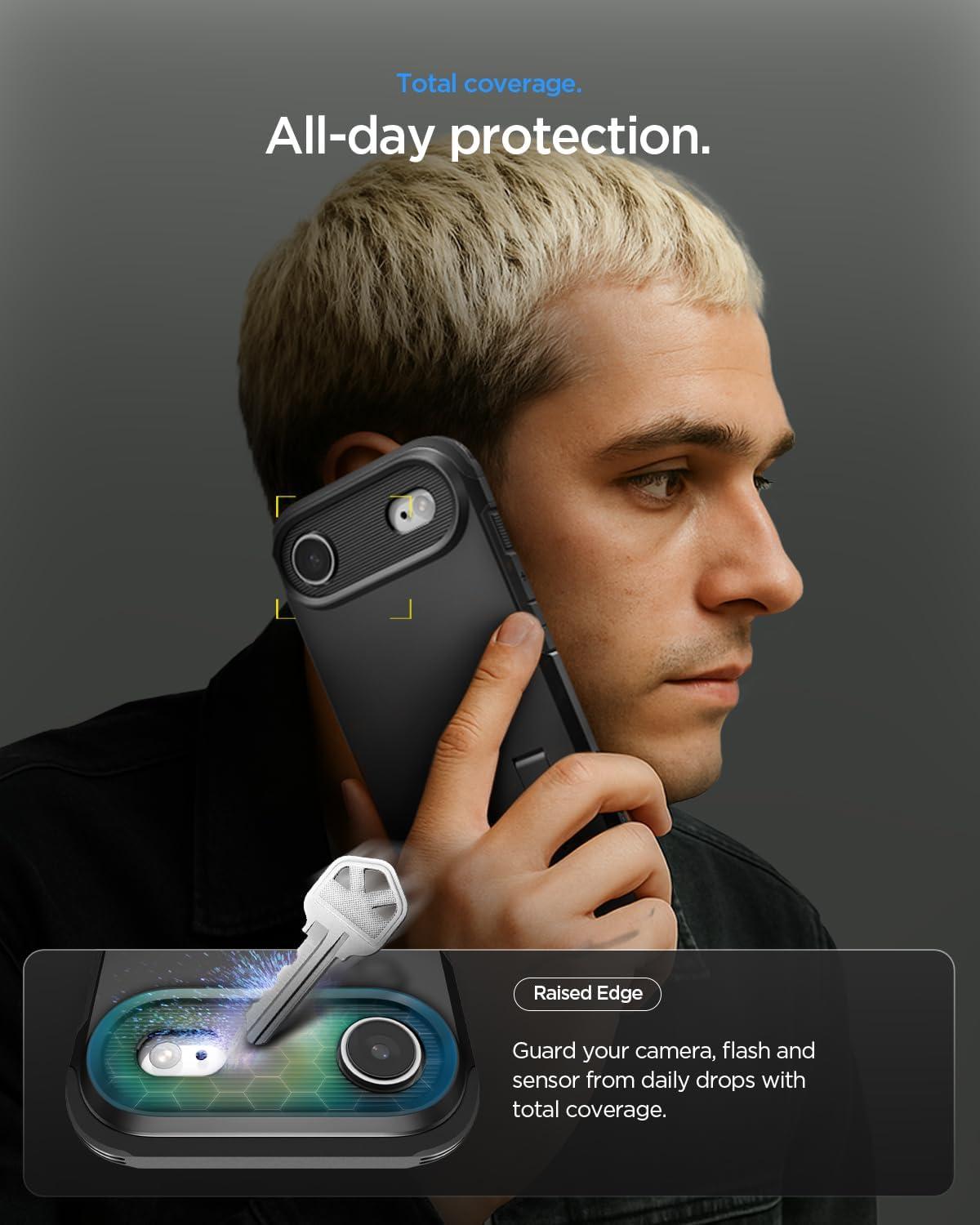 imageSpigen for iPhone 17 Pro Max Case Tough Armor T MagFit Camera Control Button Compatible with Magsafe GunmetalATBlack