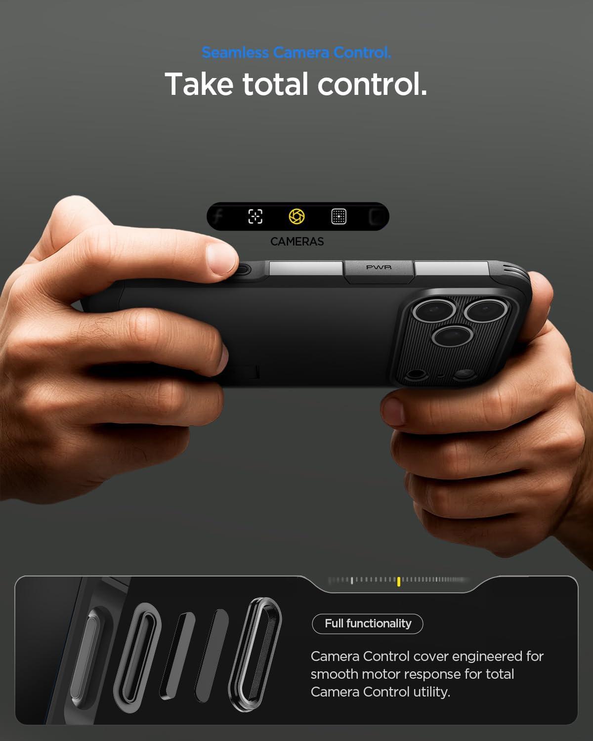 imageSpigen for iPhone 17 Pro Max Case Tough Armor T MagFit Camera Control Button Compatible with Magsafe GunmetalATBlack