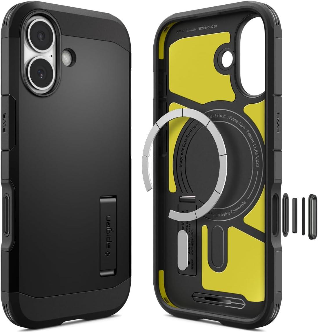 imageSpigen for iPhone 17 Pro Max Case Tough Armor T MagFit Camera Control Button Compatible with Magsafe GunmetalATBlack