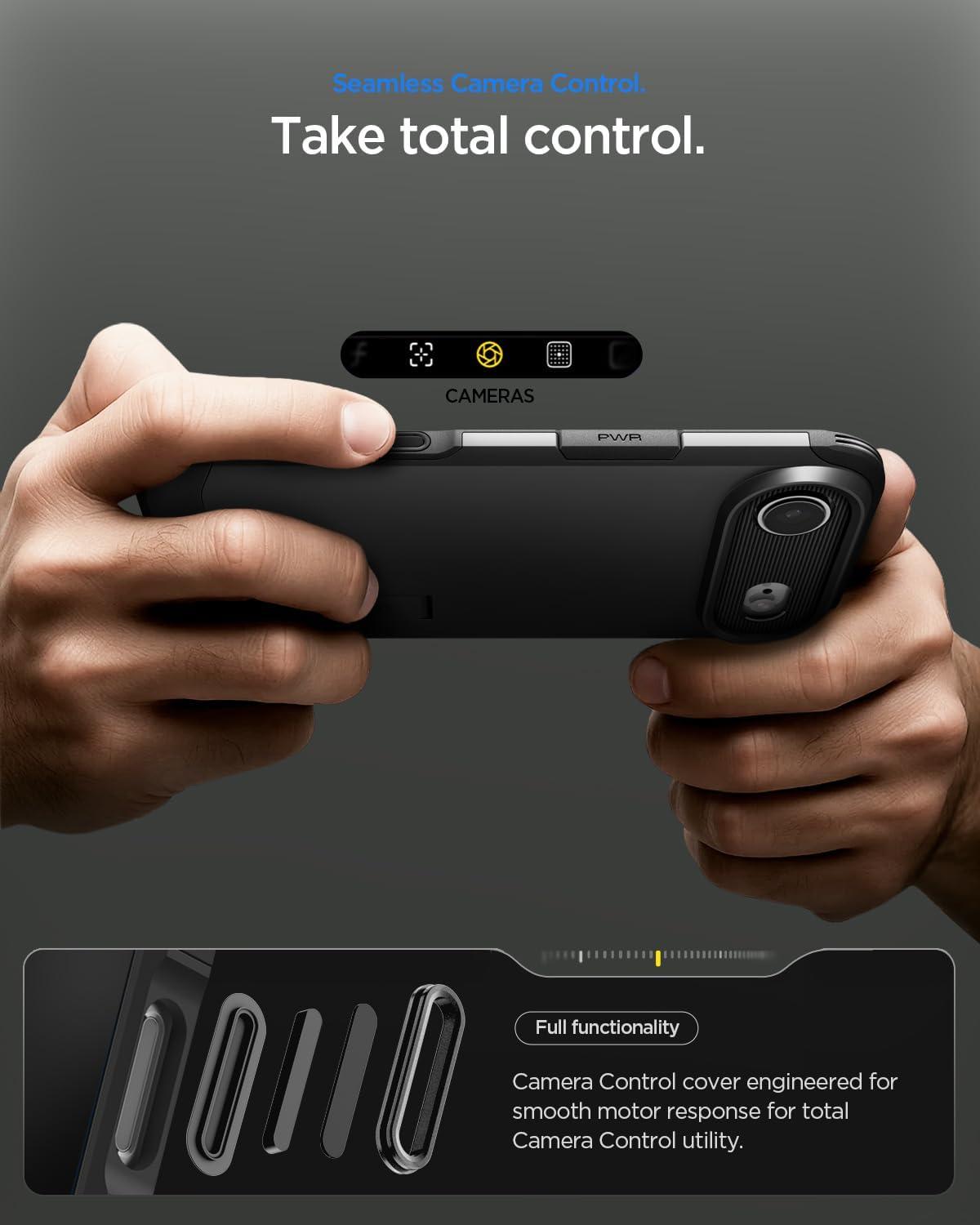 imageSpigen for iPhone 17 Pro Max Case Tough Armor T MagFit Camera Control Button Compatible with Magsafe GunmetalATBlack