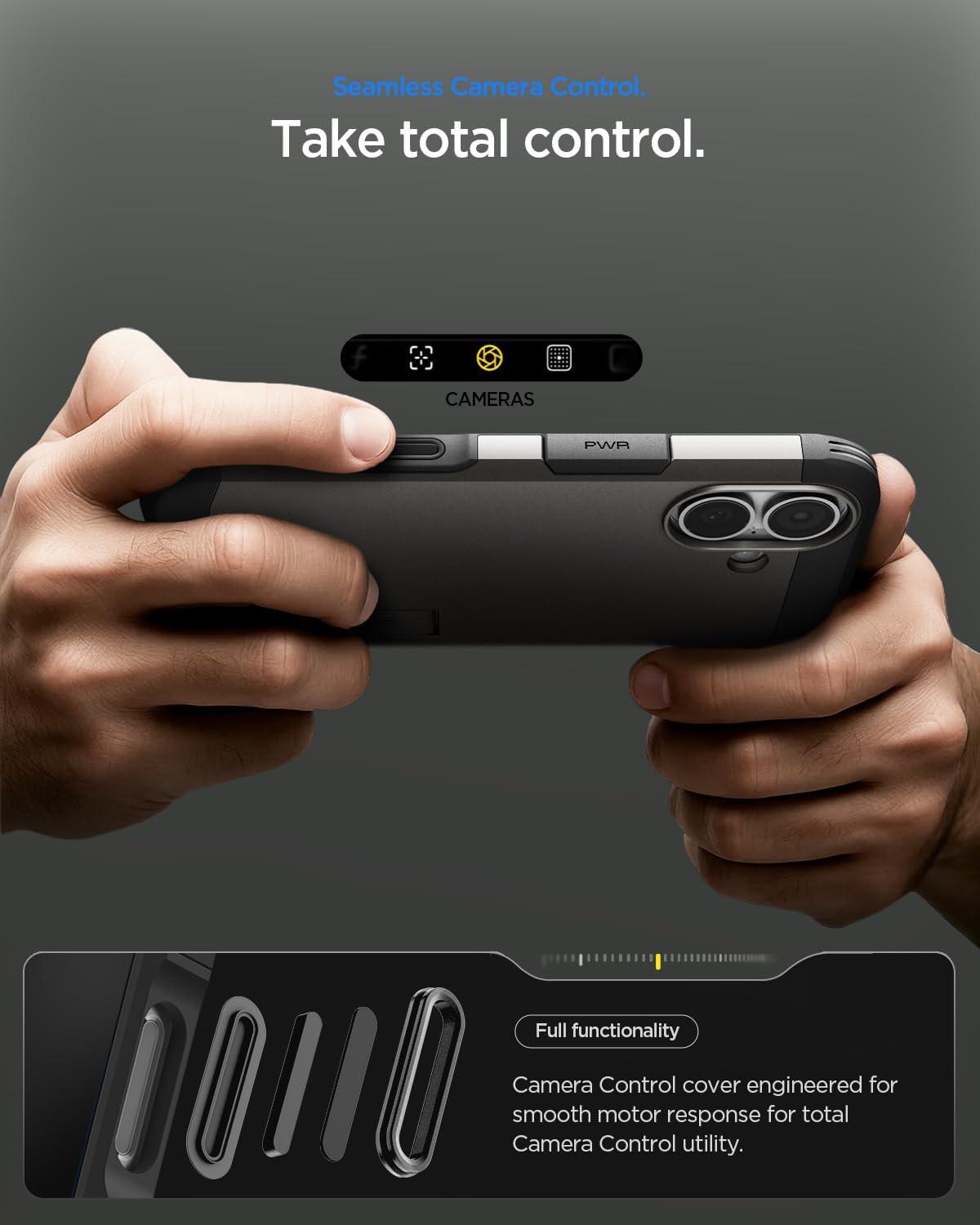 imageSpigen for iPhone 17 Pro Max Case Tough Armor T MagFit Camera Control Button Compatible with Magsafe GunmetalATGunmetal