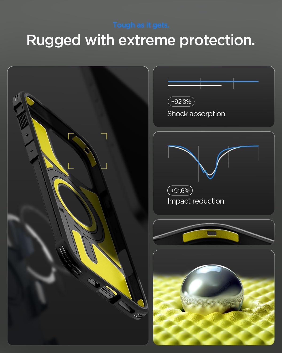 imageSpigen for iPhone 17 Pro Max Case Tough Armor T MagFit Camera Control Button Compatible with Magsafe GunmetalATGunmetal