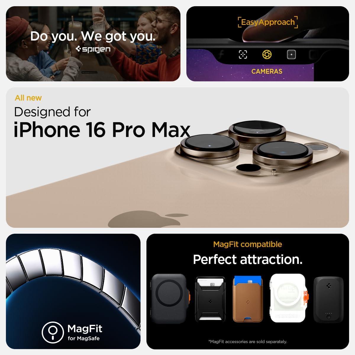 imageSpigen for iPhone 17 Pro Max Case Tough Armor T MagFit Camera Control Button Compatible with Magsafe GunmetalATMetal Slate