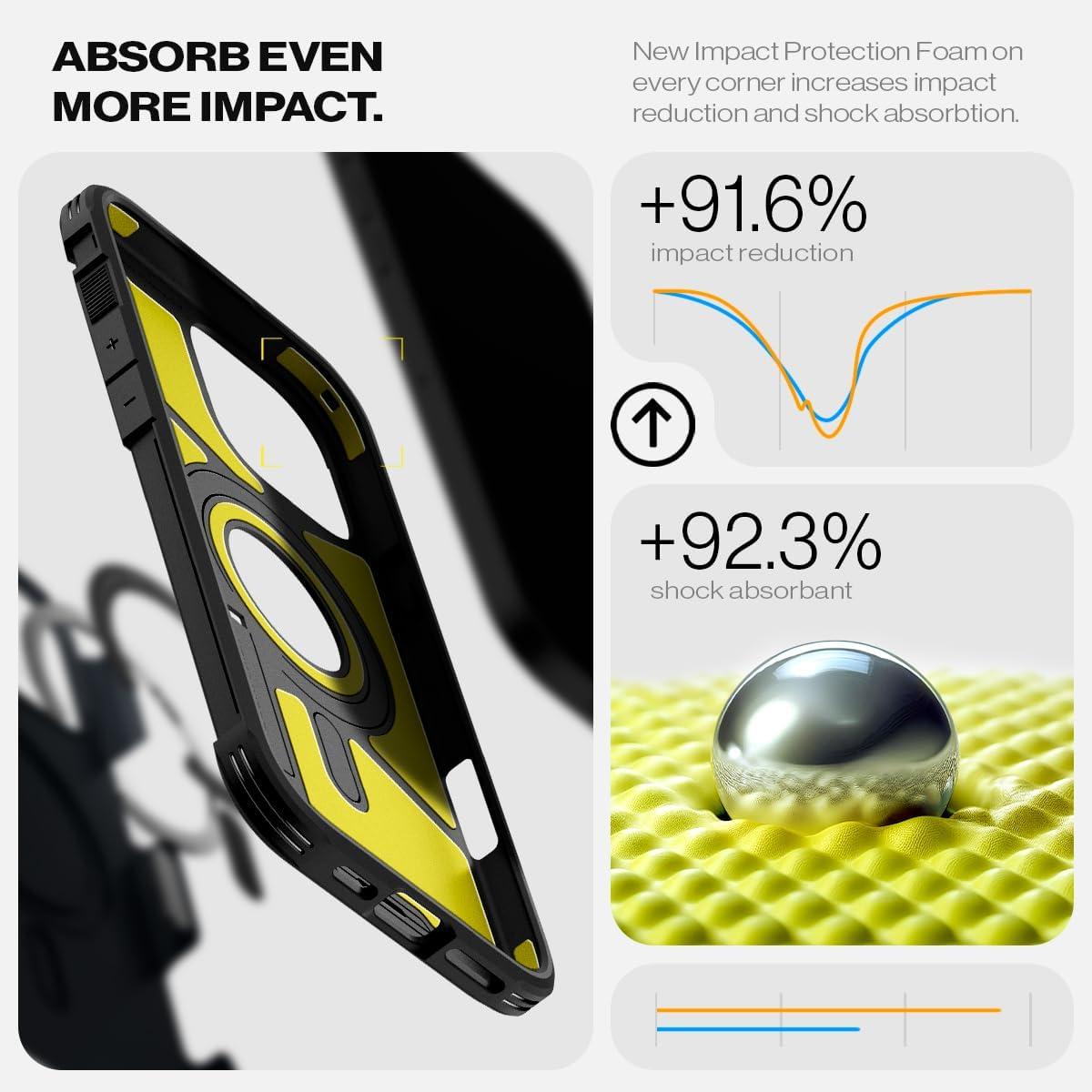 imageSpigen for iPhone 17 Pro Max Case Tough Armor T MagFit Camera Control Button Compatible with Magsafe GunmetalATMetal Slate