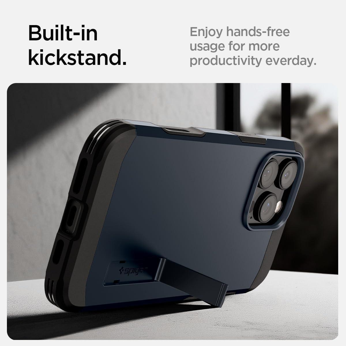 imageSpigen for iPhone 17 Pro Max Case Tough Armor T MagFit Camera Control Button Compatible with Magsafe GunmetalATMetal Slate