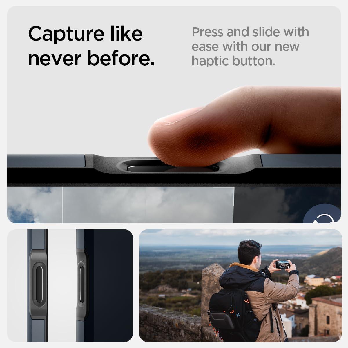 imageSpigen for iPhone 17 Pro Max Case Tough Armor T MagFit Camera Control Button Compatible with Magsafe GunmetalATMetal Slate