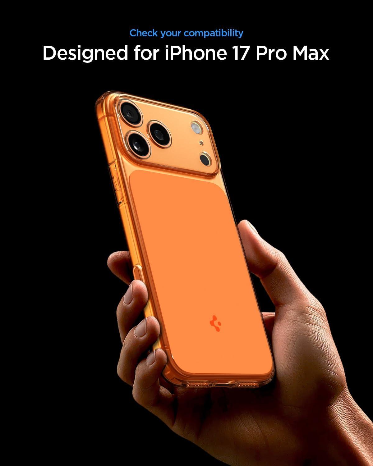 imageSpigen for iPhone 17 Pro Max Case Ultra Hybrid T MagFit Camera Control Button Compatible with Magsafe Glossy OrangeGlossy Orange