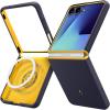 Spigen for Galaxy Z Flip 7 Case, Nano Pop MagFit [Fast Wireless Charging/Magnet for Galaxy] – Blueberry Navy(Blueberry Navy)