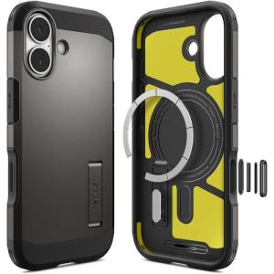 Spigen for iPhone 17 Pro Max Case, Tough Armor T MagFit [Camera Control Button] [Compatible with Magsafe] – Gunmetal(A_T_Gunmetal)