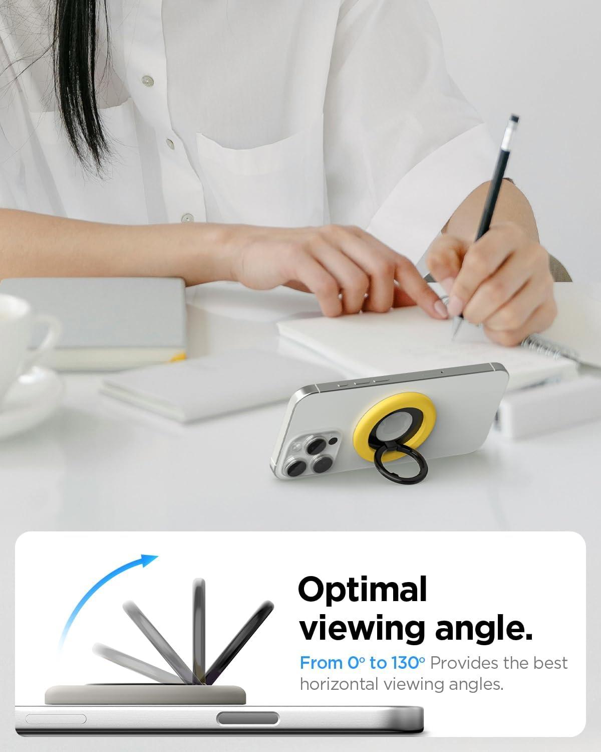 imageSpigen for MagSafe Phone Grip NanoPop Compatible with iPhone 171615141312 AirProPro Max Pixel 10 Series Pixelsnap amp More Magnetic Adjustable Phone Holder Ring Kickstand Coconut BeigeTruffle Gray