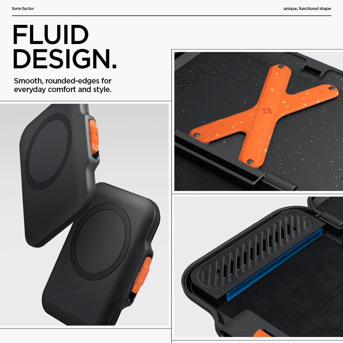 imageSpigen for MagSafe Wallet Heavy Duty Hardshell Magnetic Card Holder Compatible with iPhone 171615141312 Pixel 10 Series MagSafeCases Pixelsnap Holds 5678 CardsBlack TT