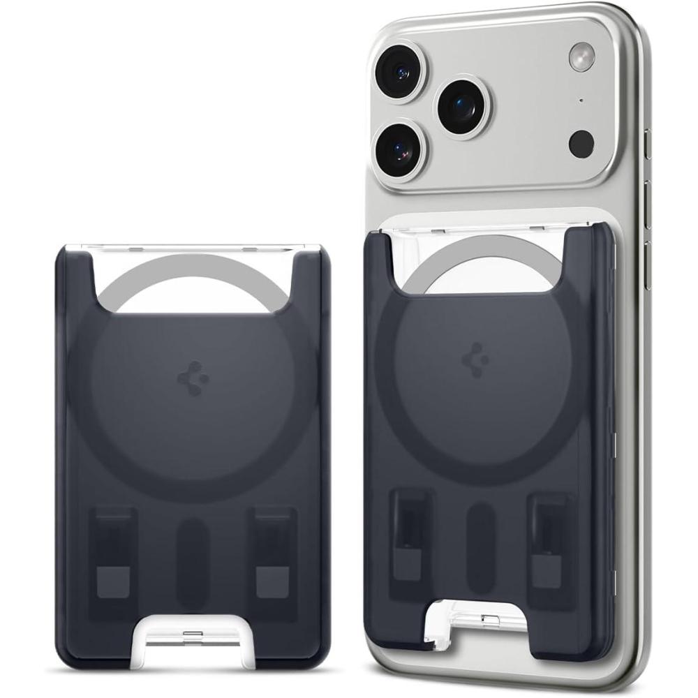 imageSpigen for MagSafe Wallet Holds 3 Cards Compatible with iPhone 171615141312 Pixel 10 Series MagSafeCase Pixelsnap and Plaud Note Transparent Card Holder Classic C1 GraphiteClassic C1 Graphite