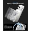 Spigen for MagSafe Wallet, Holds 3 Cards, Compatible with iPhone 17/16/15/14/13/12, Pixel 10 Series, MagSafe-Case, Pixelsnap, and Plaud Note, Transparent Card Holder – Classic C1 Graphite(Zero One White Ver 2)