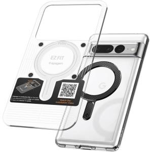 Spigen Magnetic Ring Plate for MagSafe Compatibility with iPhone Galaxy Pixel Cases – Carbon(White)