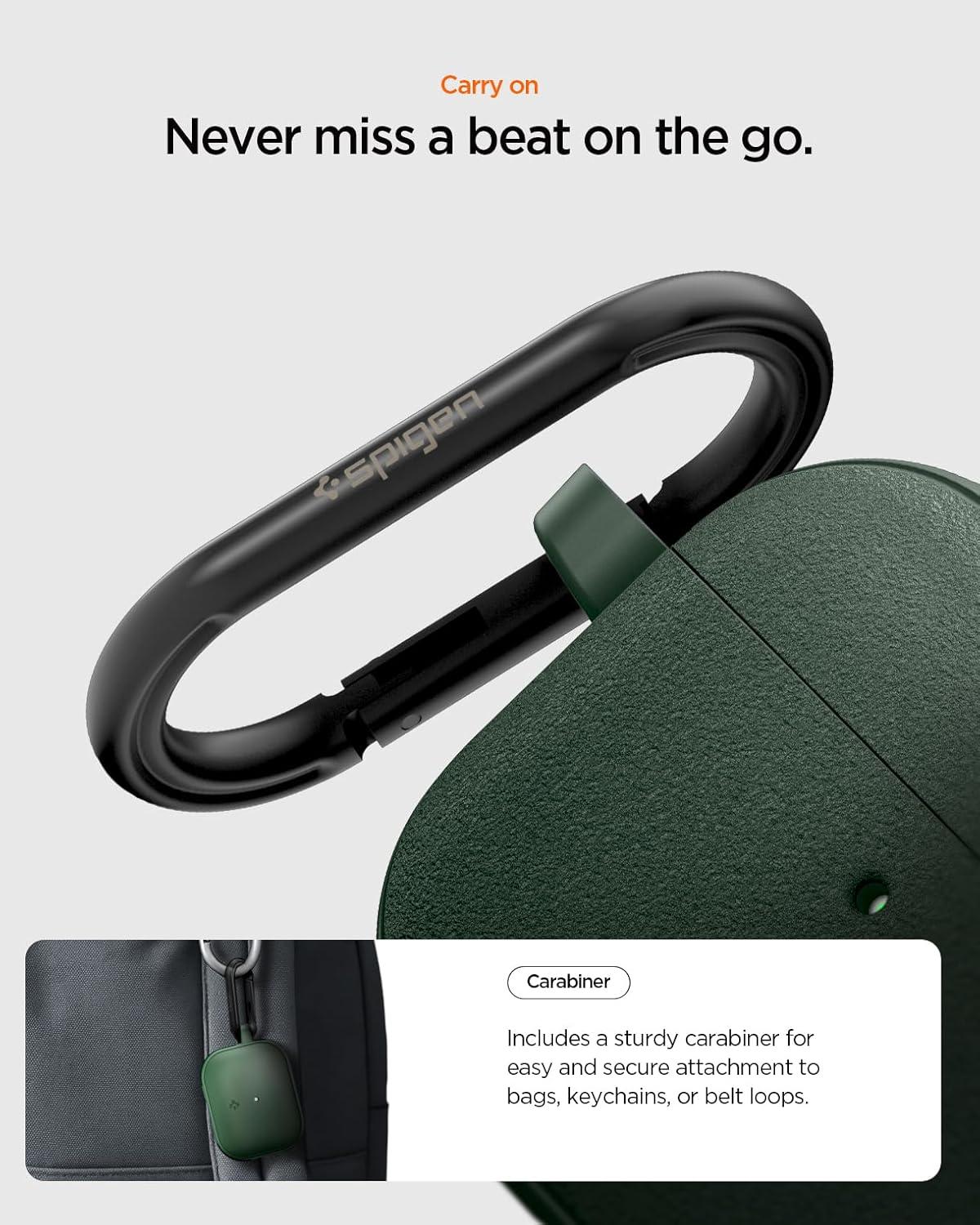 imageSpigen for AirPods Pro 3 Case Vault Compatible with AirPods Pro 3rd Generation Case 2025 Secure Lock Magnets Embedded Matte BlackMidnight Green