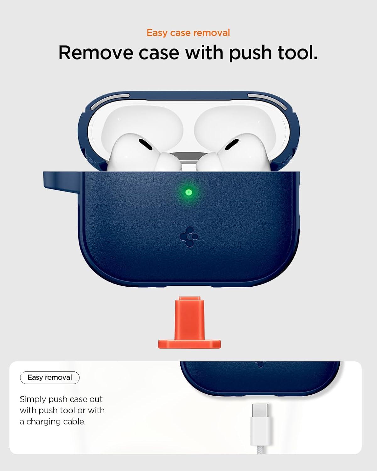 imageSpigen for AirPods Pro 3 Case Vault Compatible with AirPods Pro 3rd Generation Case 2025 Secure Lock Magnets Embedded Matte BlackNavy Blue