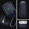Spigen Rugged Armor Designed for AirPods Pro Case (2019) Drop Protection Cover with Carabiner – Matte Black(Charcoal)
