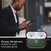 Spigen Rugged Armor Designed for AirPods Pro Case (2019) Drop Protection Cover with Carabiner – Matte Black(Military Green)
