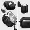 Spigen Tag Armor Duo Designed for Airpods Pro Case and AirTag Cover with Carabiner [Dual Layer Solid Protection] – Matte Black(Matte Black)
