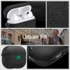 Spigen Urban Fit Designed for AirPods Pro 2nd Generation Case 2022/2023 (USB-C/Lightning Cable) Premium Fabric Cover with Carabiner – Black