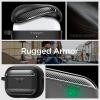 Spigen for AirPods Pro 3 Case, Rugged Armor Compatible with AirPods Pro 3rd Generation Case (2025), Shockproof Protective Cover with Carabiner – Matte Black(Matte Black)