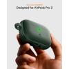 Spigen for AirPods Pro 3 Case, Vault Compatible with AirPods Pro 3rd Generation Case (2025), Secure Lock Magnets Embedded – Matte Black(Midnight Green)