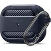 Spigen Rugged Armor Designed for AirPods Pro Case (2019) Drop Protection Cover with Carabiner – Matte Black(Charcoal)