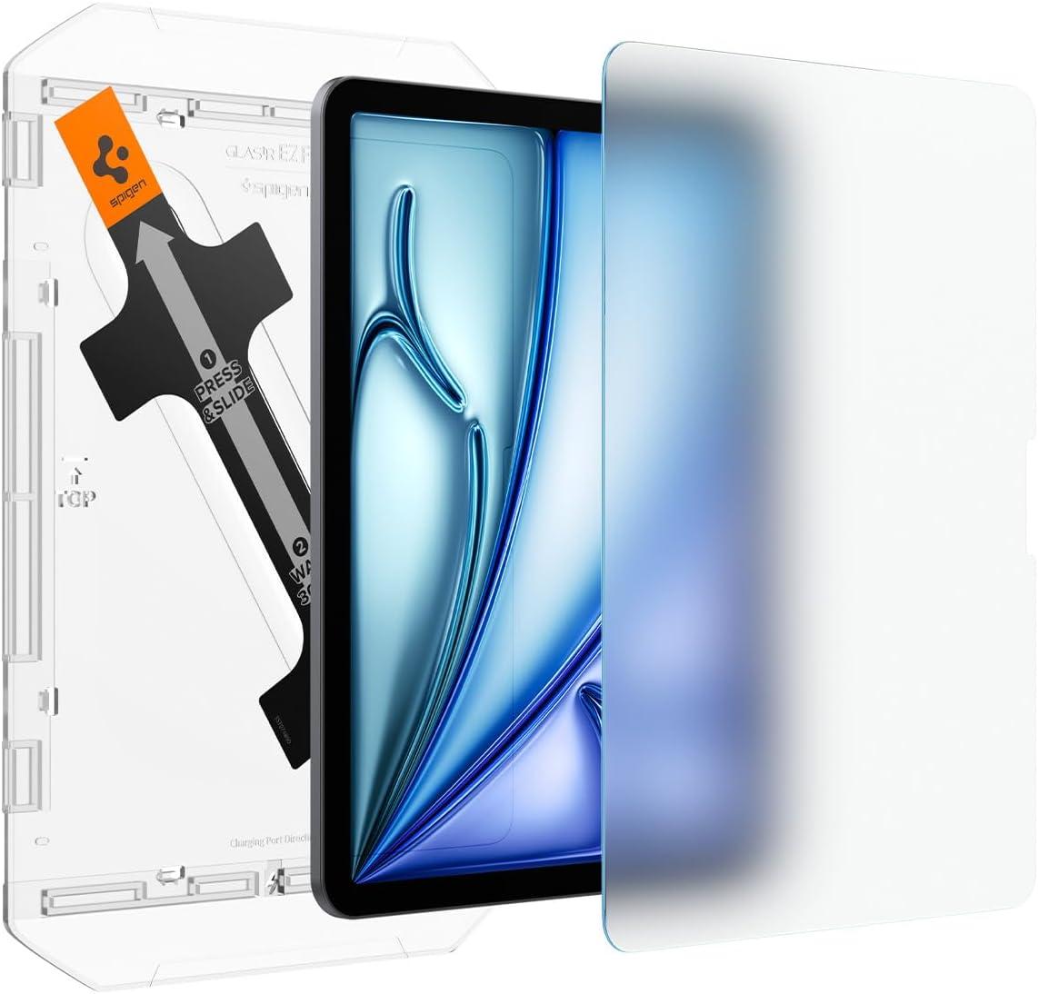 imageSpigen PaperTouch Tempered Glass Screen Protector GlasTR EZ Fit PaperTouch Designed for iPad Air 11 inch M3 2025 iPad Air 11 inch M2 2024 9H HardnessCaseFriendly