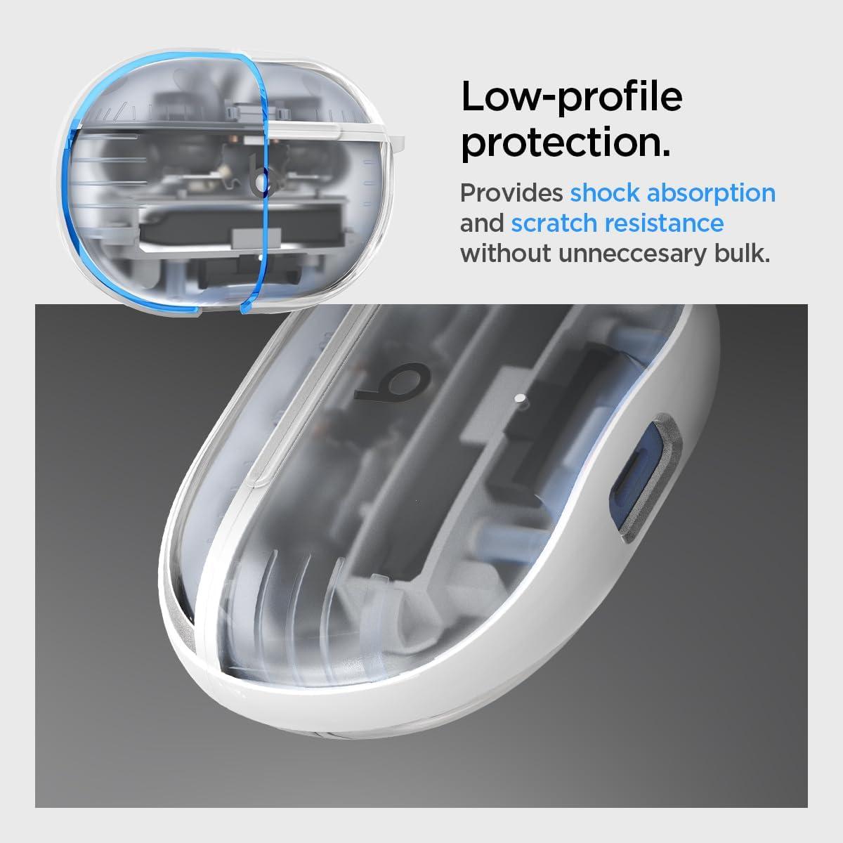 imageSpigen Ultra Hybrid Designed for Beats Studio BudsStudio Buds Beats Studio Buds Plus Case Cover 20212023 Jet WhiteCrystal Clear