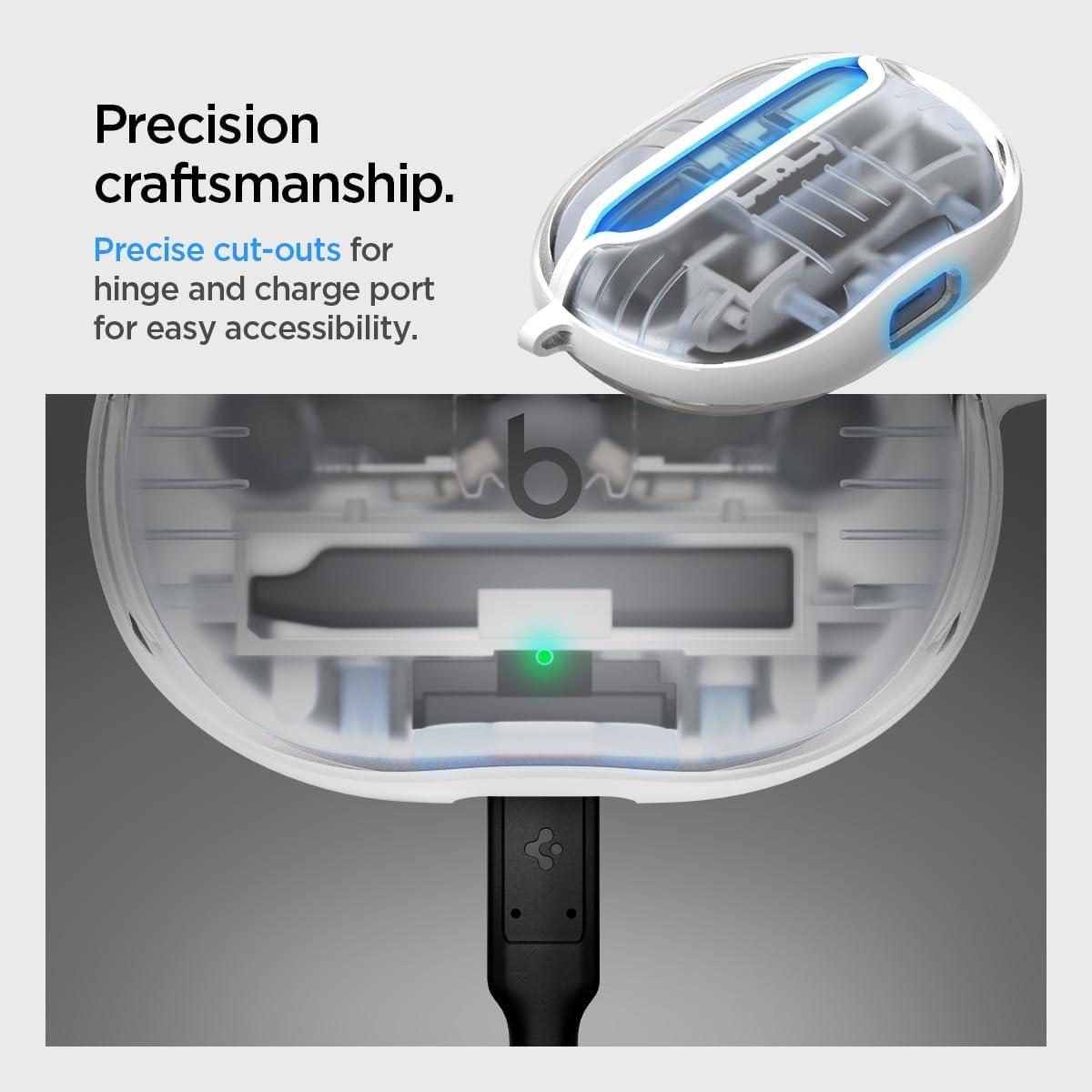 imageSpigen Ultra Hybrid Designed for Beats Studio BudsStudio Buds Beats Studio Buds Plus Case Cover 20212023 Jet WhiteCrystal Clear