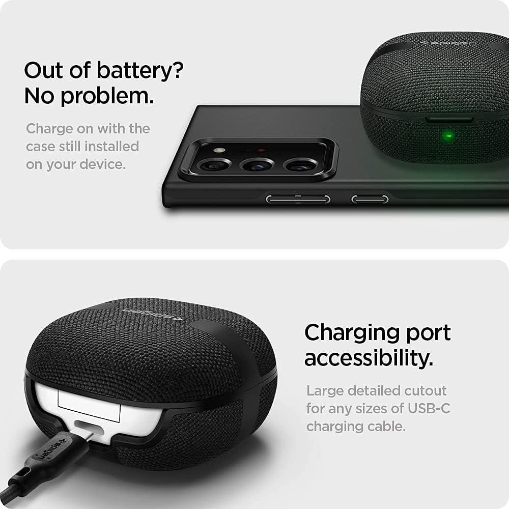 imageSpigen Urban Fit Designed for Galaxy Buds Core 2025 FE 2023 Buds2 Pro 2022 Buds 2 2021 Buds Pro 2021 Buds Live 2020 Shockproof Protective Cover BlackBlack