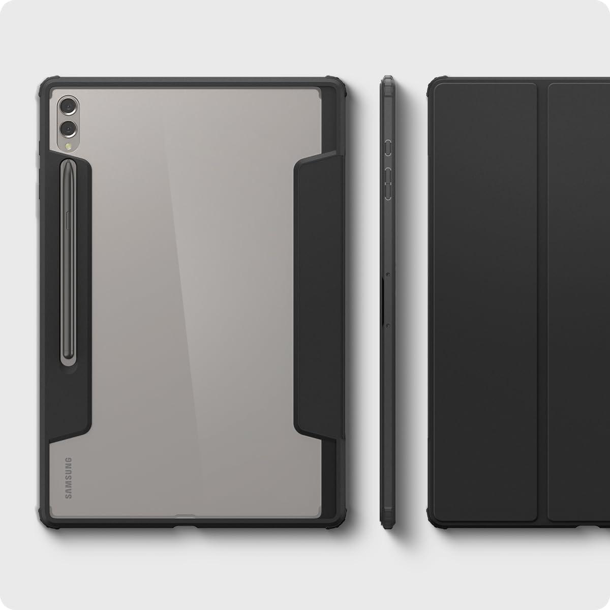 imageSpigen for Galaxy Tab S11 Ultra Case 2025 Ultra Hybrid Pro Protective TriFold Cover with Transparent Back and S Pen Holder 146 inch BlackBlack