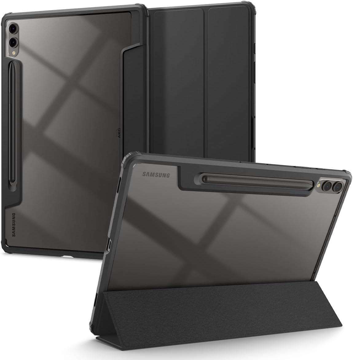 imageSpigen for Galaxy Tab S11 Ultra Case 2025 Ultra Hybrid Pro Protective TriFold Cover with Transparent Back and S Pen Holder 146 inch BlackBlack