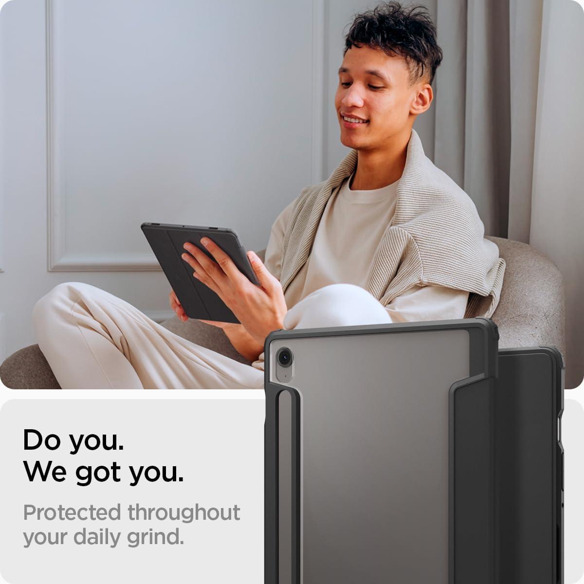 imageSpigen for Galaxy Tab S11 Ultra Case 2025 Ultra Hybrid Pro Protective TriFold Cover with Transparent Back and S Pen Holder 146 inch BlackBlack