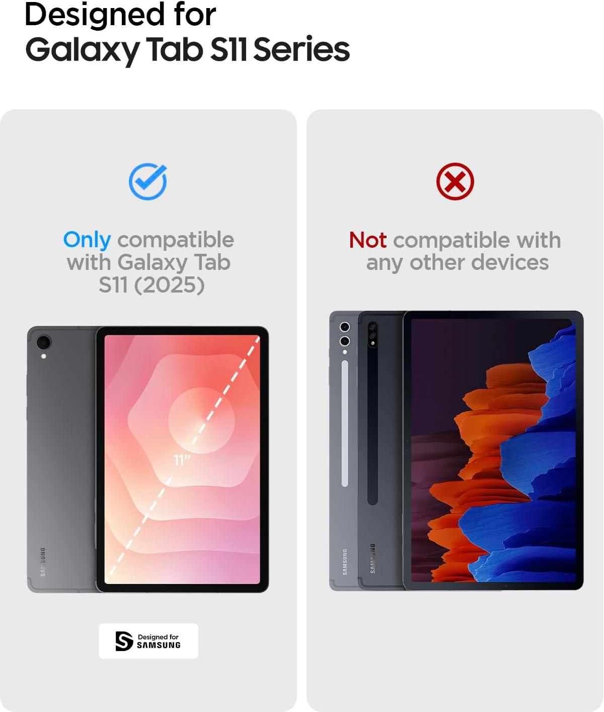 imageSpigen for Galaxy Tab S11 Ultra Case 2025 Ultra Hybrid Pro Protective TriFold Cover with Transparent Back and S Pen Holder 146 inch BlackBlack