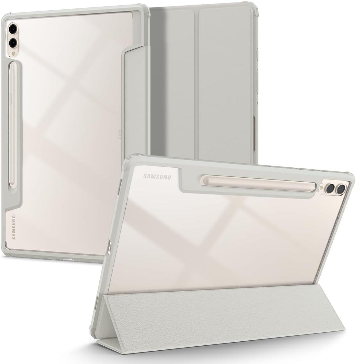 imageSpigen for Galaxy Tab S11 Ultra Case 2025 Ultra Hybrid Pro Protective TriFold Cover with Transparent Back and S Pen Holder 146 inch BlackGray