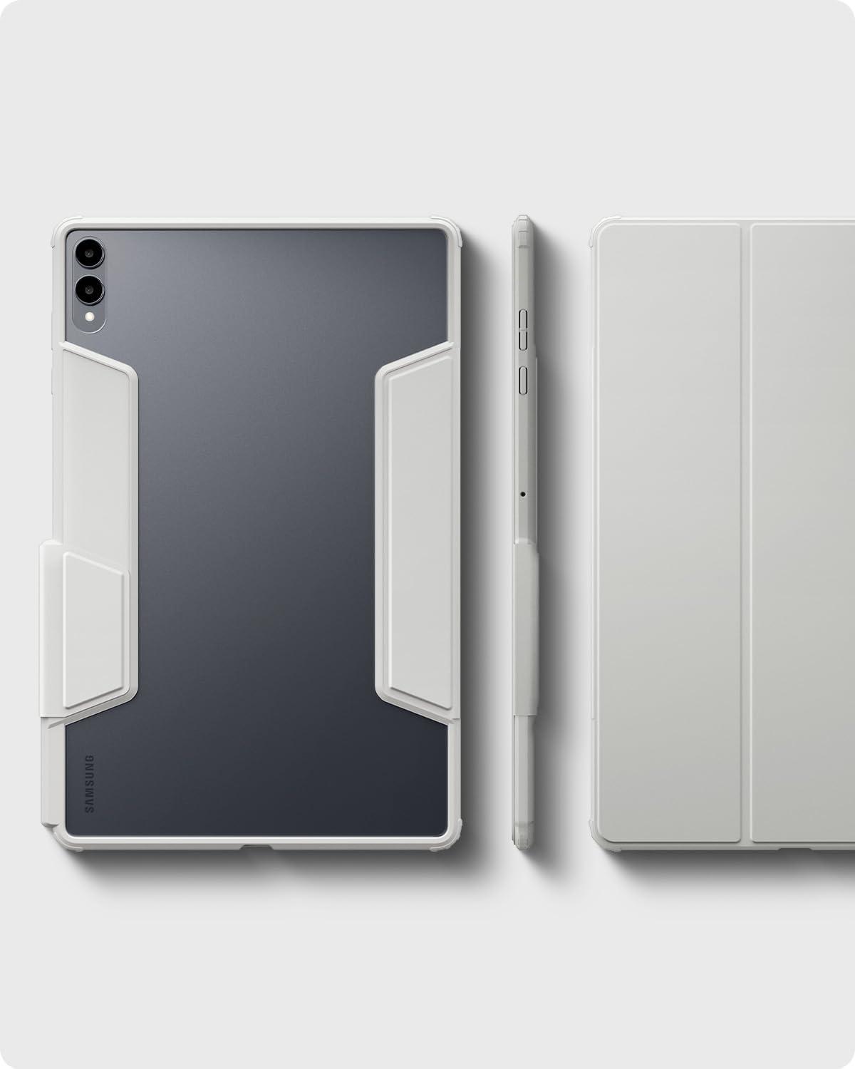 imageSpigen for Galaxy Tab S11 Ultra Case 2025 Ultra Hybrid Pro Protective TriFold Cover with Transparent Back and S Pen Holder 146 inch BlackGray