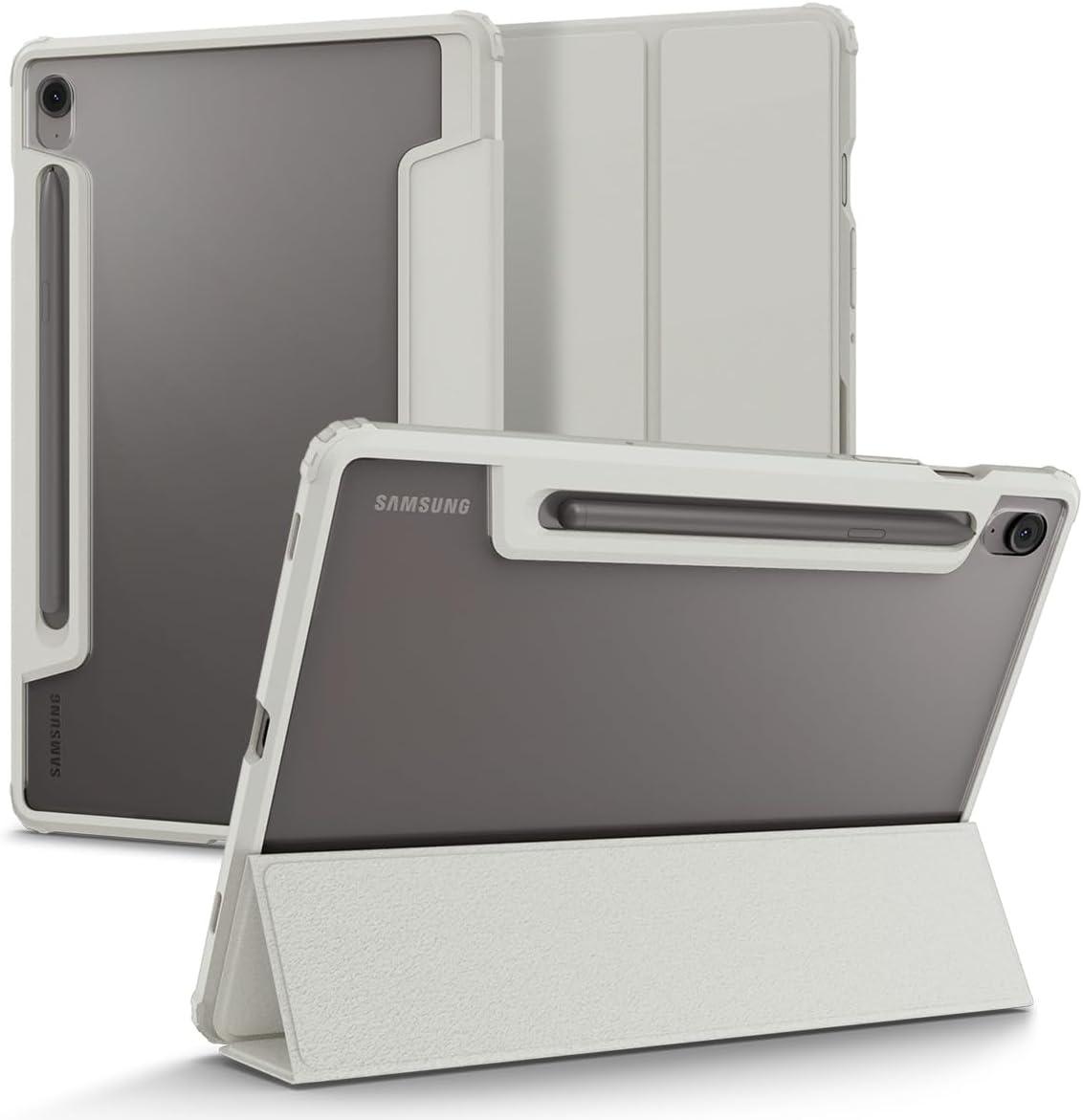 imageSpigen for Galaxy Tab S11 Ultra Case 2025 Ultra Hybrid Pro Protective TriFold Cover with Transparent Back and S Pen Holder 146 inch BlackGray