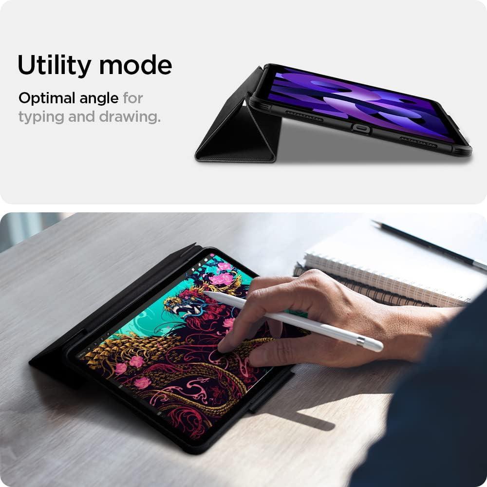 imageSpigen for iPad Air 13 Inch Case M3 2025 iPad Air 13 Inch Case M2 2024 Rugged Armor Pro Protective TriFold Cover with Pencil Holder BlackBlack