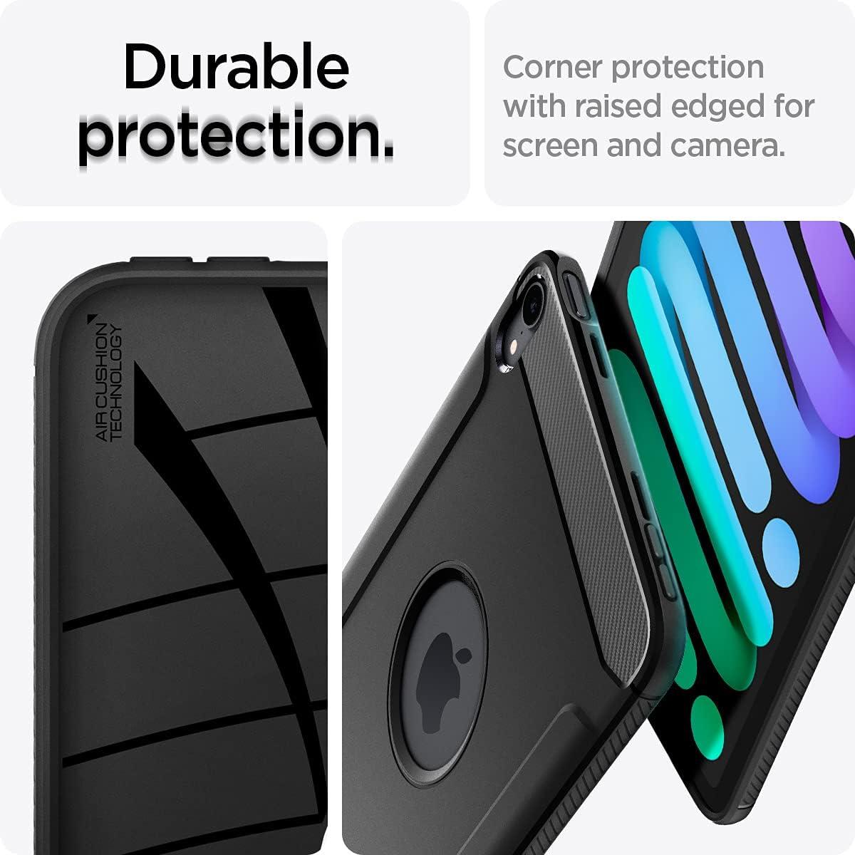 imageSpigen for iPad mini 7 Case A17 Pro 2024 83 Inch Rugged Armor iPad mini 7th6th Generation Case 20242021 Matte Black