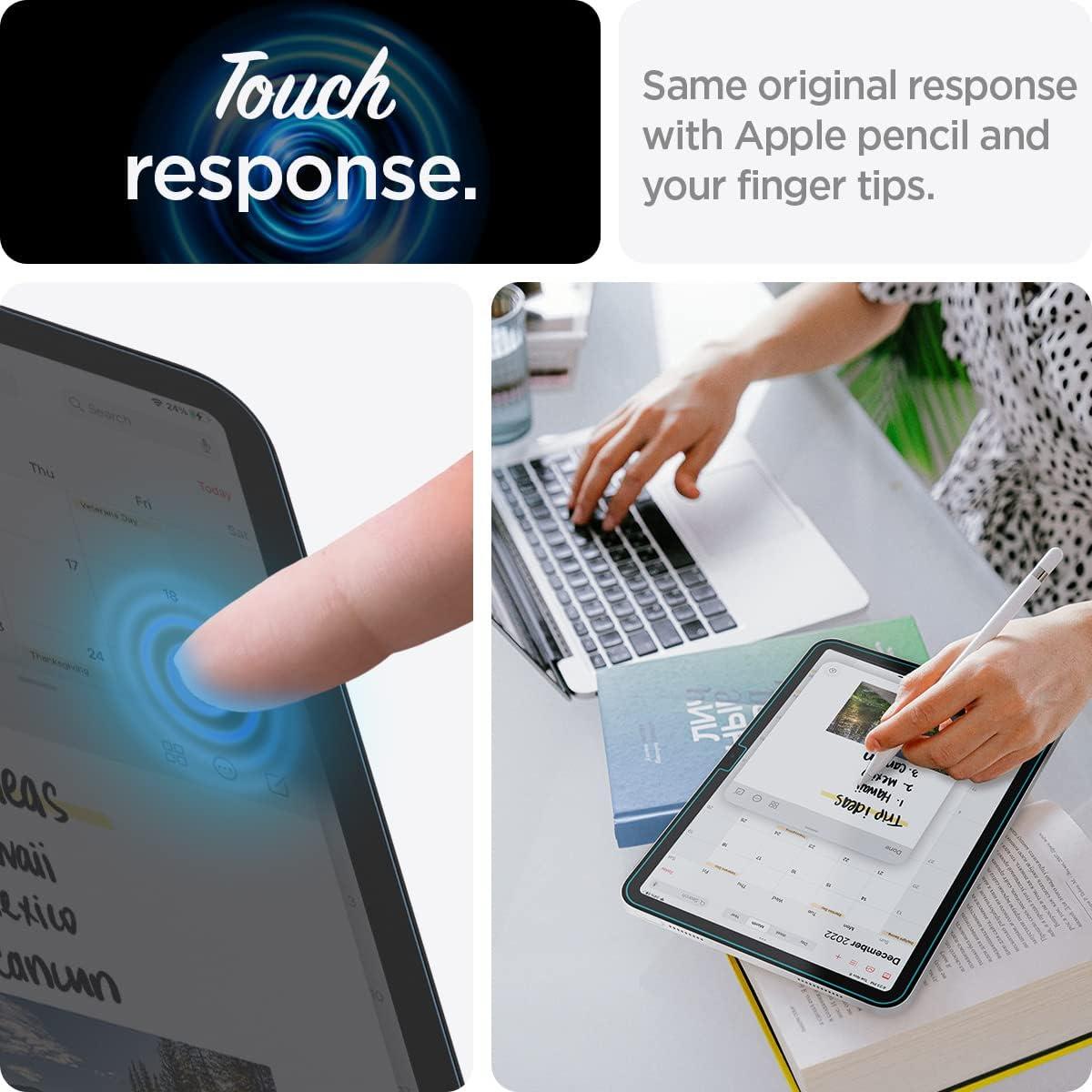 imageSpigen iPad 109 Rugged Armor Pro Black amp iPad 109 10th Gen GlastR EZ Fit 1P