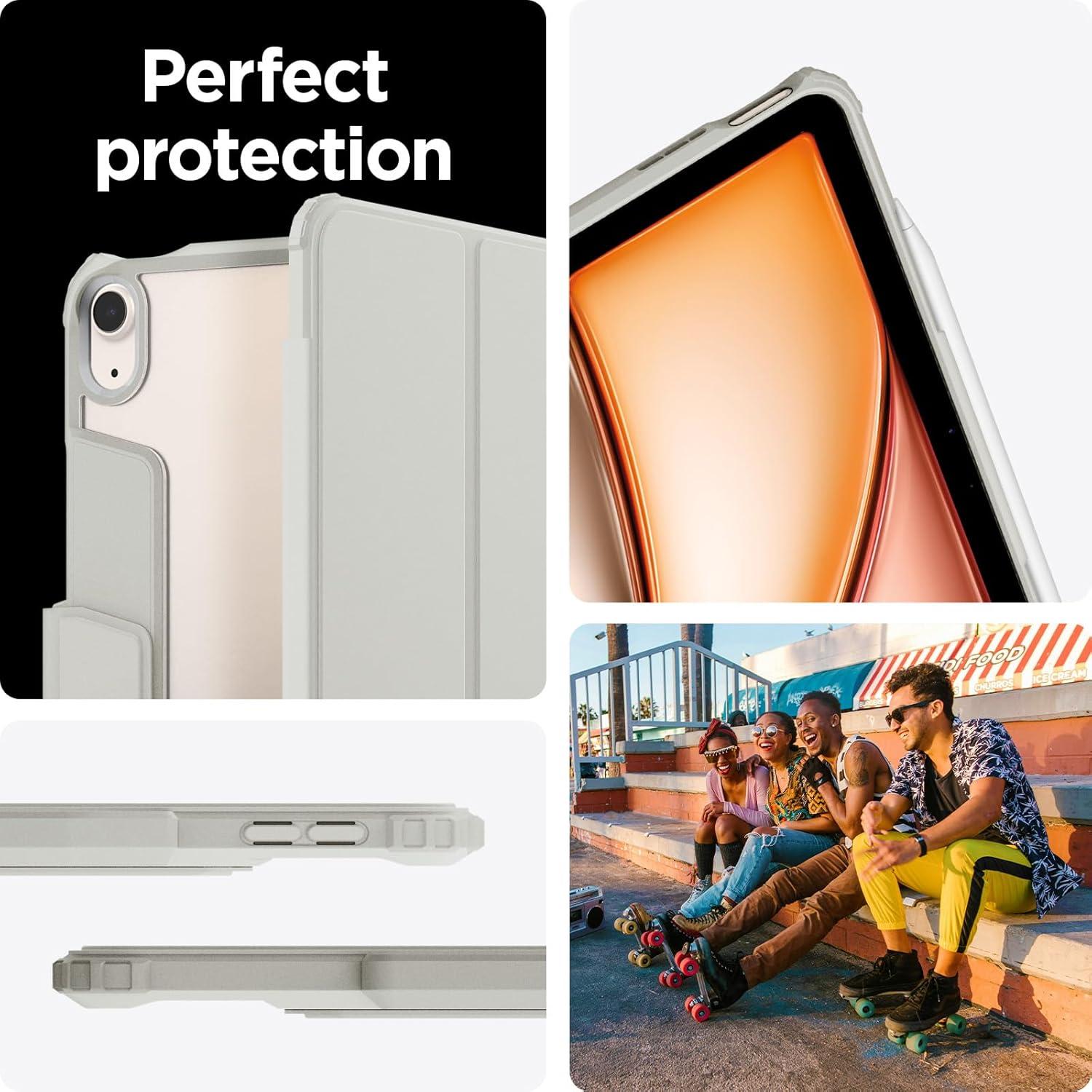 imageSpigen iPad Air 11 GlastR EZ Fit amp iPad Air 11 Air Skin Pro Gray