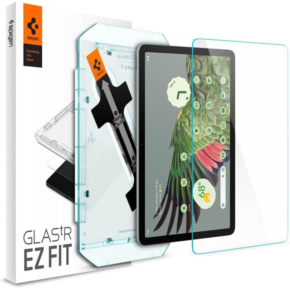 imageSpigen Tempered Glass Screen Protector GlasTR EZ Fit Designed for Pixel Tablet  1 Pack