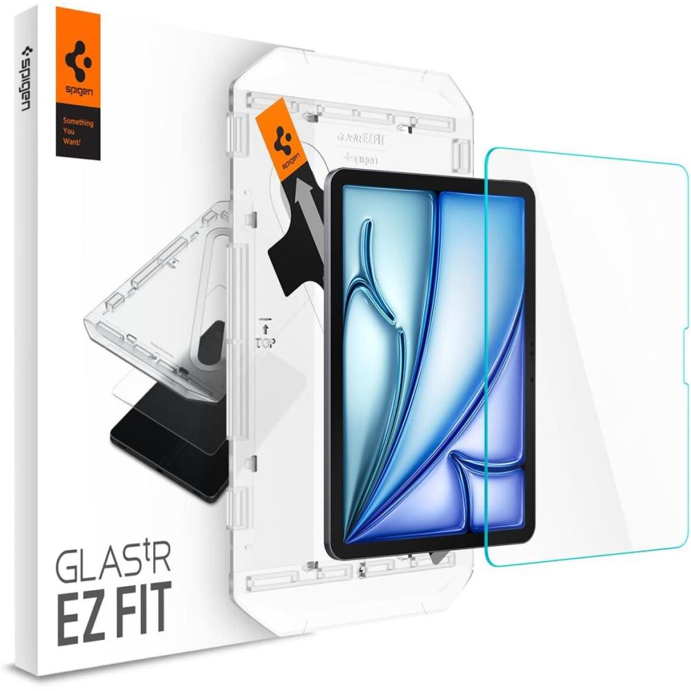 imageSpigen Tempered Glass Screen Protector GlasTR EZ Fit Designed for iPad Air 11 inch M3 2025 iPad Air 11 inch M2 2024 9H HardnessCaseFriendly
