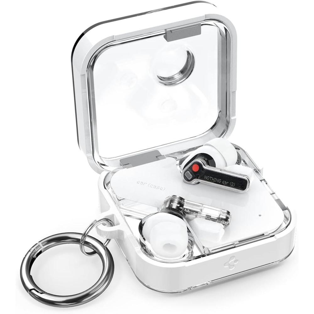 imageSpigen Ultra Hybrid Designed for Nothing Ear 2 Case Cover 2023 Clear AntiYellowing Case  Jet WhiteCrystal Clear