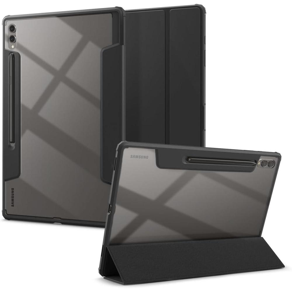 imageSpigen for Galaxy Tab S11 Ultra Case 2025 Ultra Hybrid Pro Protective TriFold Cover with Transparent Back and S Pen Holder 146 inch BlackBlack
