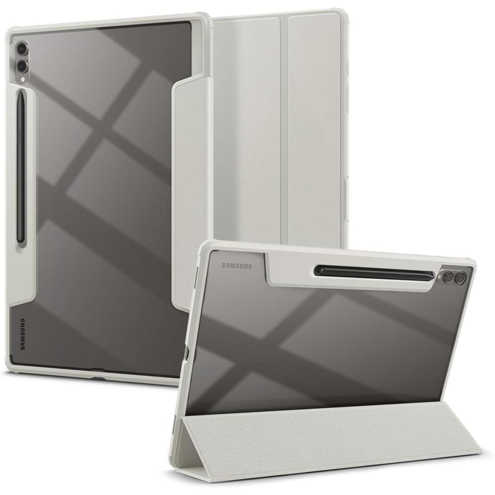 imageSpigen for Galaxy Tab S11 Ultra Case 2025 Ultra Hybrid Pro Protective TriFold Cover with Transparent Back and S Pen Holder 146 inch BlackGray